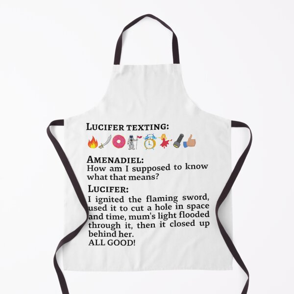 Item preview, Lucifer Morningstar Texting Emojis to Amenadiel designed and sold by KauzSL.