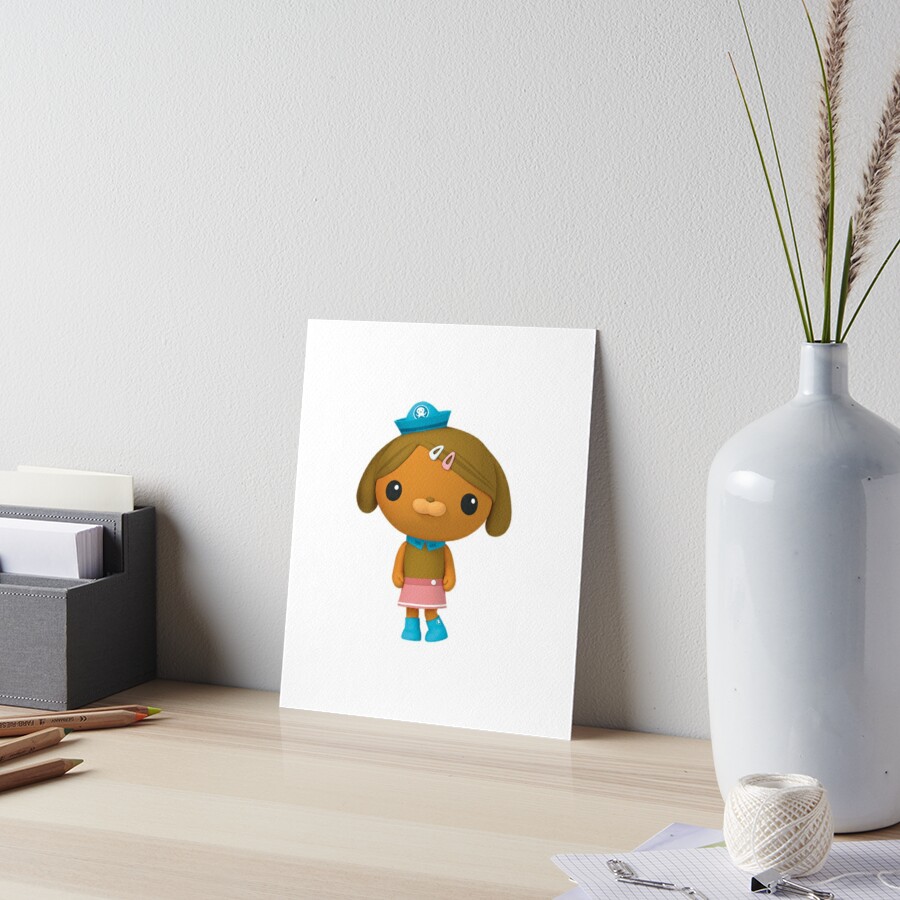 Octonauts Dashi Shy Art Board Print For Sale By Drovna Redbubble