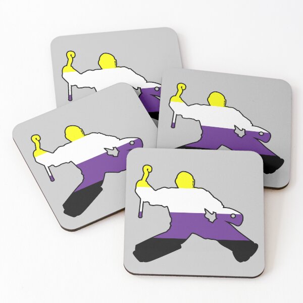 Item preview, Field Hockey Goalie: Nonbinary Pride designed and sold by Zia Frazier.