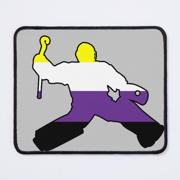 Item preview, Field Hockey Goalie: Nonbinary Pride designed and sold by Zia Frazier.