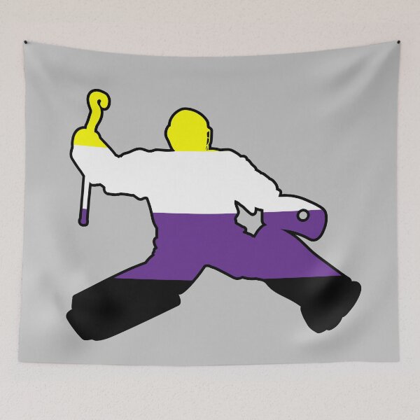 Item preview, Field Hockey Goalie: Nonbinary Pride designed and sold by Zia Frazier.