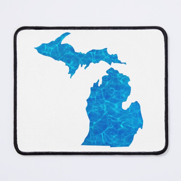 Item preview, Abstract Water Great Lakes Michigan Silhouette designed and sold by ArtbyJanaye.