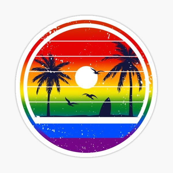 Palm Tree Hologram' Sticker