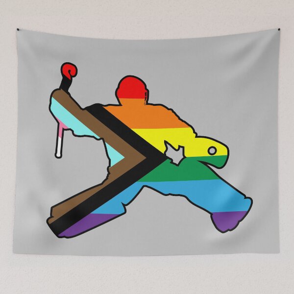 Item preview, Field Hockey Goalie: Queer Pride designed and sold by Zia Frazier.