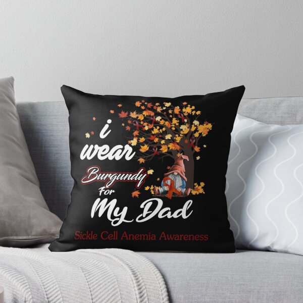 Item preview, Sickle Cell Anemia Awareness Ribbon Tree I Wear Burgundy For My Dad designed and sold by Hatjar.