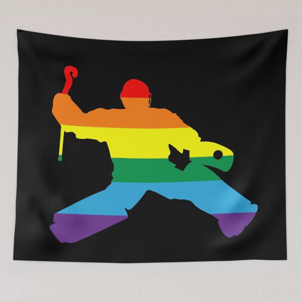 Item preview, Field Hockey Goalie: Gay Pride designed and sold by Zia Frazier.