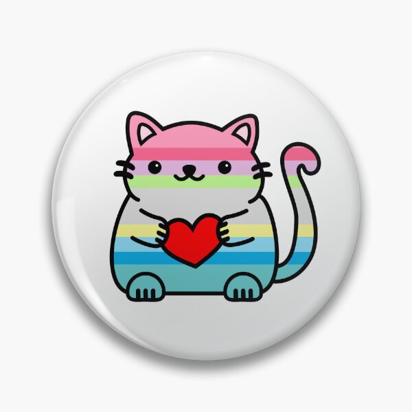 Artikelvorschau, Pride Flag Kitty befragen entworfen und verkauft von ilexdesigns.