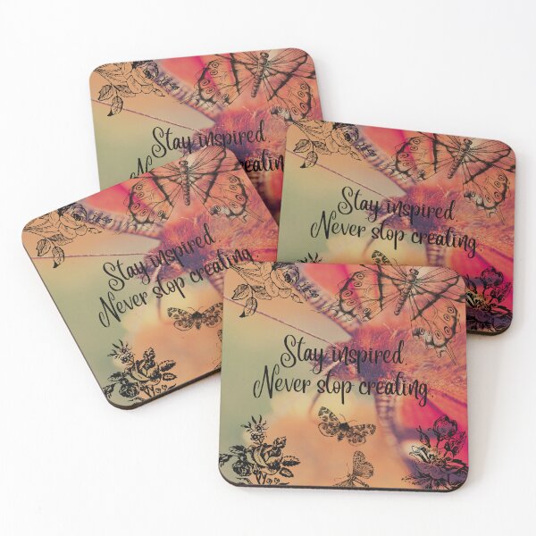 Item preview, stay inspired never stop creating designed and sold by Dalioness4u.