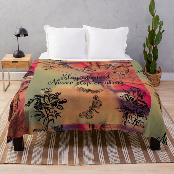 Item preview, stay inspired never stop creating designed and sold by Dalioness4u.