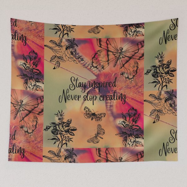 Item preview, stay inspired never stop creating designed and sold by Dalioness4u.