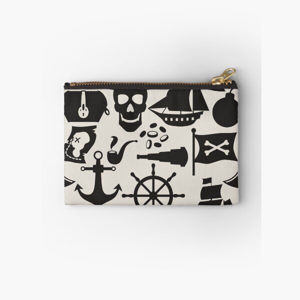 Item preview, Black Pirate Theme Nautical Pattern designed and sold by silviaol.