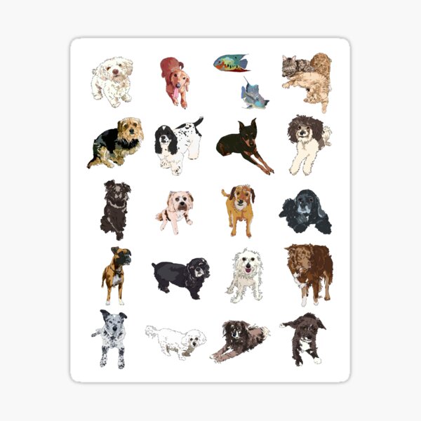 Aspire Pet Project White Pattern Sticker