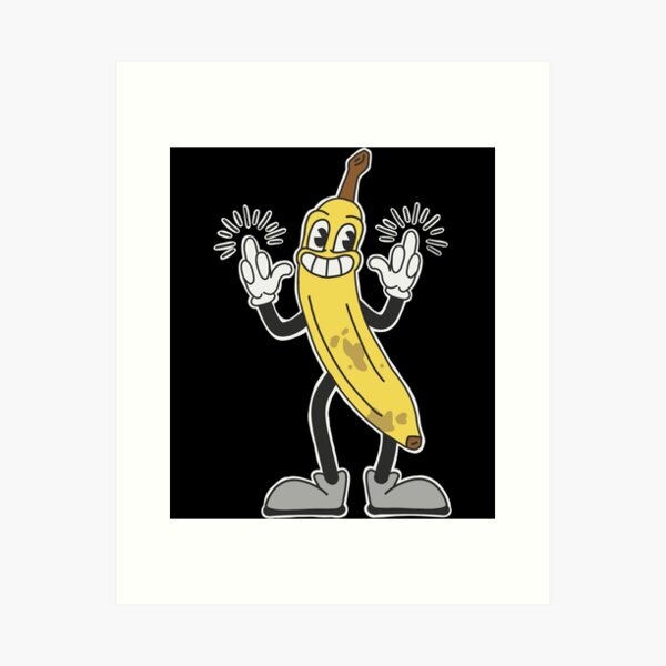 Let's Go Bananas Cool Thug Banana with Sunglasses Fruits T-Shirt 