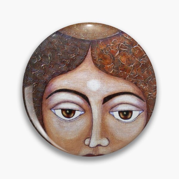 Item preview, Big-eyed woman with fruits designed and sold by Madalena Lobao-Tello.