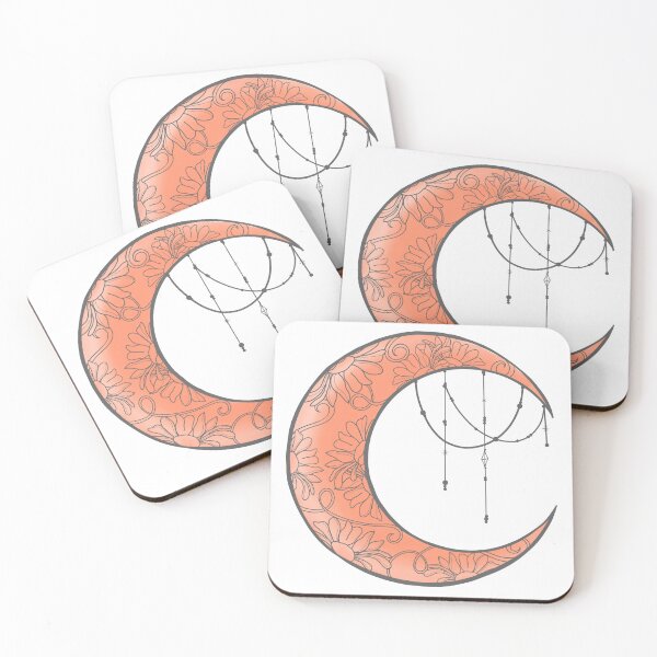 Item preview, Peach & Gray Crescent designed and sold by lezell.