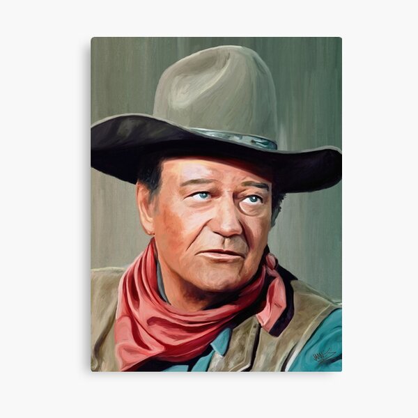 Celebrity Portrait John Wayne Canvas Print