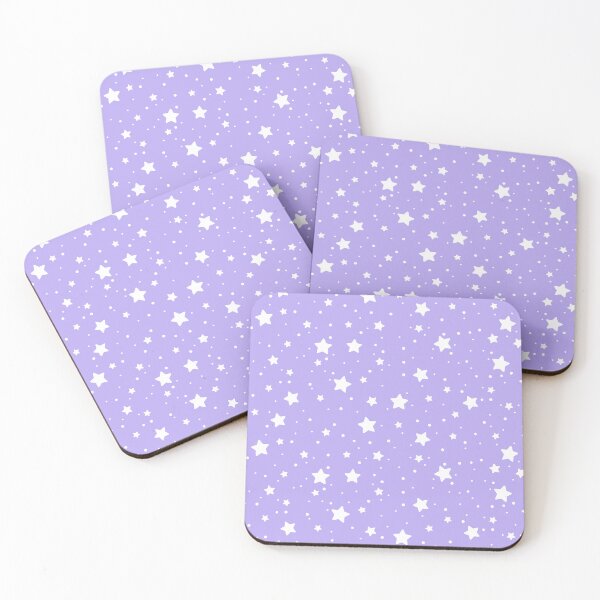 Item preview, "Lucky" Stars Pattern On Lilac Background designed and sold by DEC02.