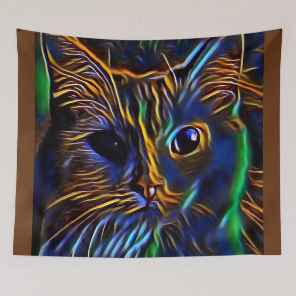 Item preview, Cat in glowing moonlight designed and sold by thalasson.