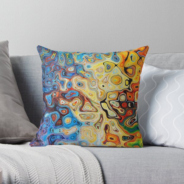 Z - Generative Art Throw Pillow