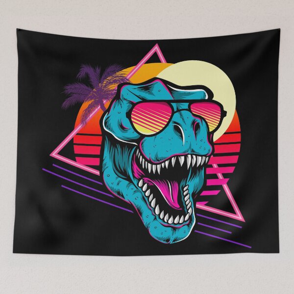 Item preview, Synthwave T-Rex designed and sold by Donovan Olson.