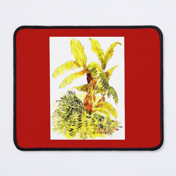 Item preview, Mature Plantains Blooming Among Leafy Large Philodendrons designed and sold by DonSylvester.