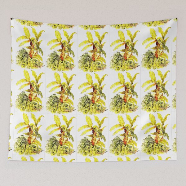 Item preview, Mature Plantains Blooming Among Leafy Large Philodendrons designed and sold by DonSylvester.