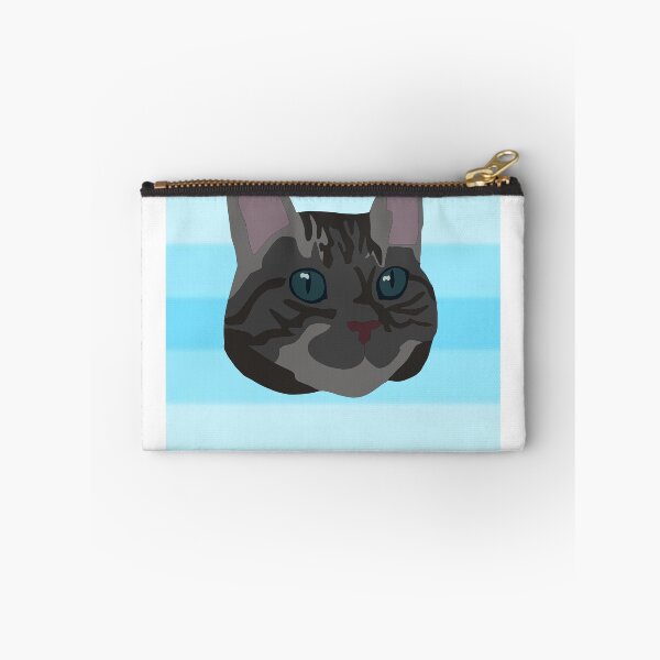 Item preview, Trans masculine flag behind a dark grey cat designed and sold by LeahcarsArt.