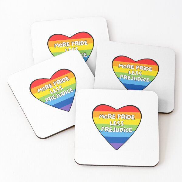 Item preview, More Pride Less Prejudice Heart Rainbow Flag designed and sold by TrueWorth.
