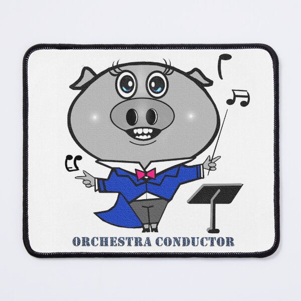 Item preview, Orchestra Conductor - cute pig designed and sold by Shirley cute art .