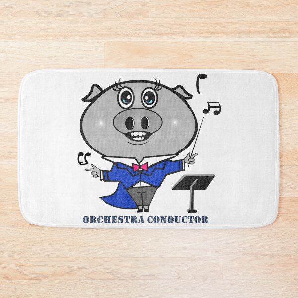 Item preview, Orchestra Conductor - cute pig  designed and sold by Shirley cute art .