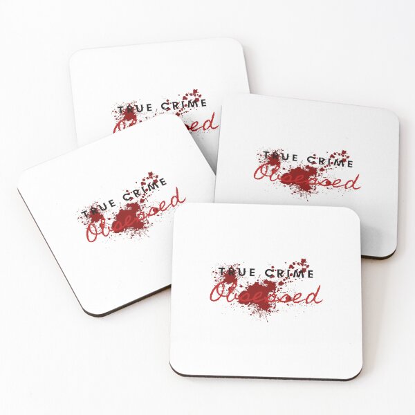 Item preview, true crime obsessed splatter sticker designed and sold by MotherOfBears.