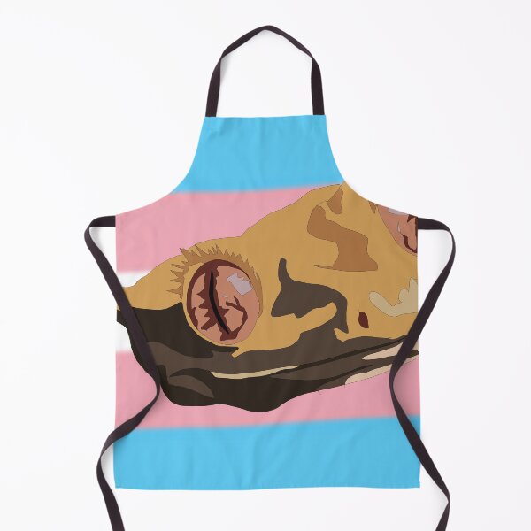 Item preview, Transgender crested gecko face designed and sold by LeahcarsArt.