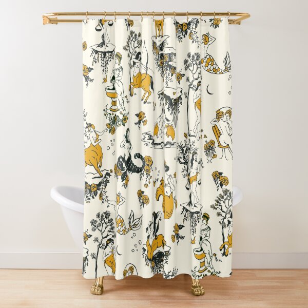 Item preview, Cool Zodiac Toile Pattern On Cream Background. A Great Gift Idea For Astrology Fans! designed and sold by The Whiskey Ginger Design Shop.