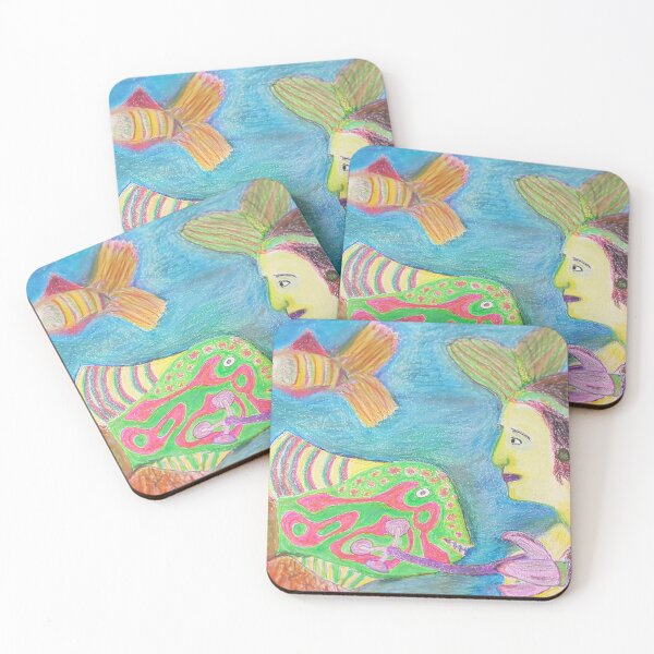Item preview, Underwater scene with mermaid designed and sold by thalasson.