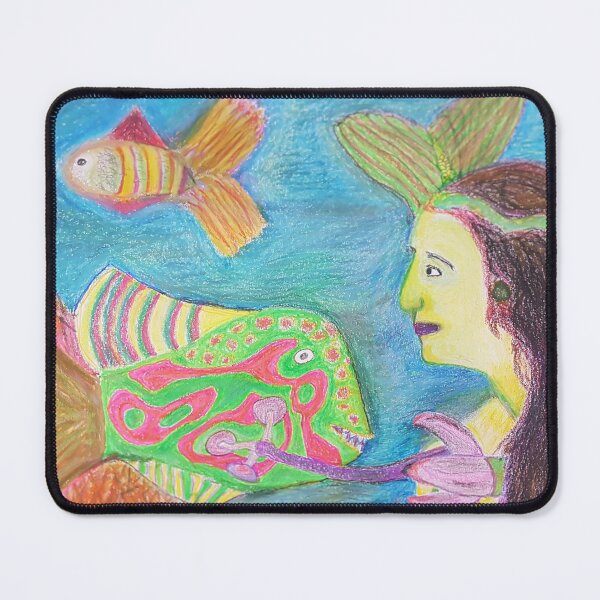 Item preview, Underwater scene with mermaid designed and sold by thalasson.