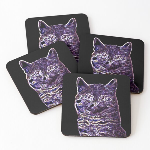 Item preview, Electric Blue Kitty Cat designed and sold by Carlo Varo.