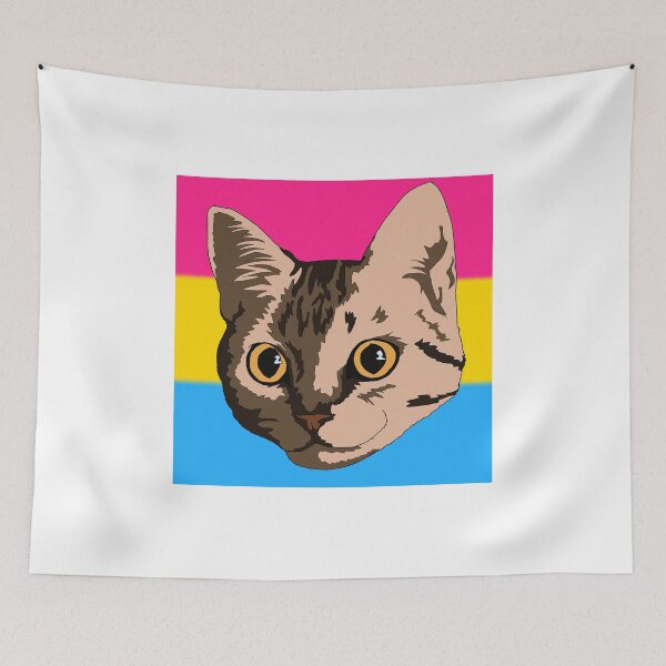 Item preview, Pansexual brown tabby cat with gold eyes designed and sold by LeahcarsArt.