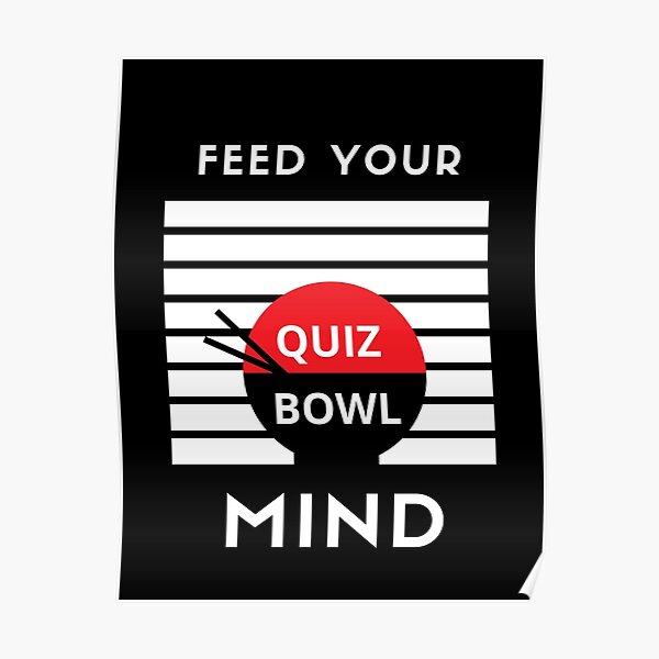 "Quiz Bowl ramen poster" Poster for Sale by Cinco1971 Redbubble