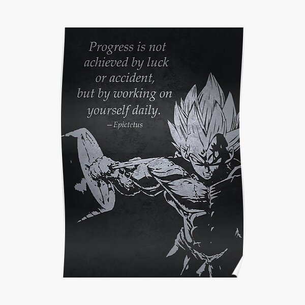 Motivation de gymnastique d'anime stoïque Poster