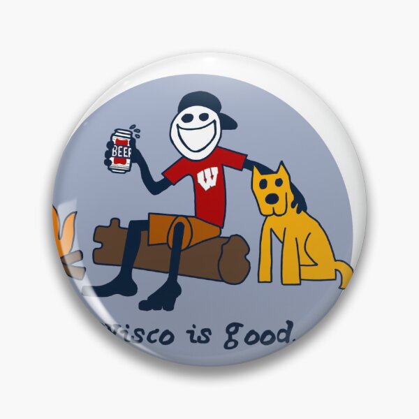 Item preview, University of Wisconsin wisco is good sticker designed and sold by sofialissuzzo.