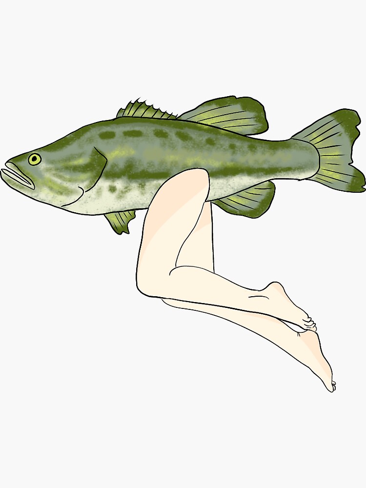 Thumbnail 3 of 3, Sticker, Seggsy Fishy designed and sold by planetzander.