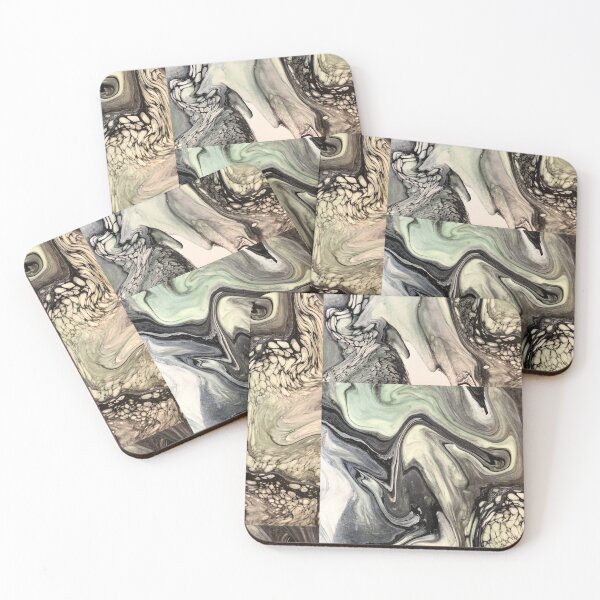 Item preview, Pale green, gray maze designed and sold by Jennifer Leavey Designs.