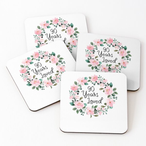 Item preview, 90 Years Loved Men Women 90 Years Old Floral 90th Birthday designed and sold by Erik44a.