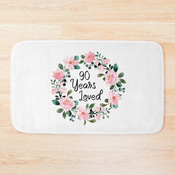 Item preview, 90 Years Loved Men Women 90 Years Old Floral 90th Birthday designed and sold by Erik44a.
