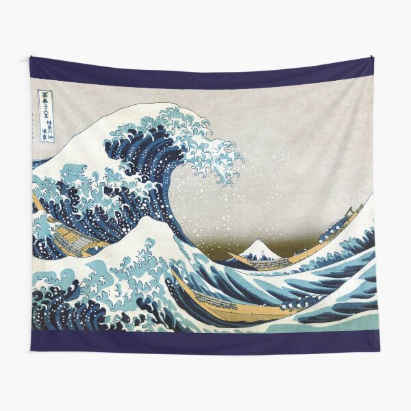 "The great wave, famous Japanese artwork" Tapestry for Sale by aapshop  Redbubble