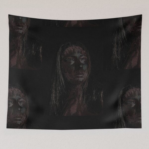 Item preview, woman dark painted face designed and sold by Dalioness4u.