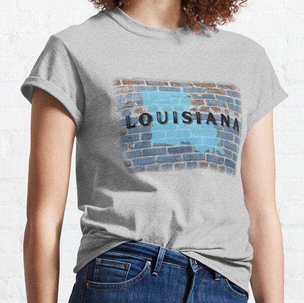 Louisiana Fashion Cajun Girl Trendy State LA Long Sleeve Tshirt Tee for  Women