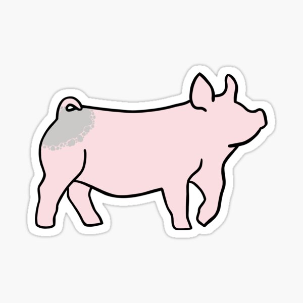 Artikel-Vorschau von Blue Butt Show-Schwein, designt und verkauft von taylorj1215.