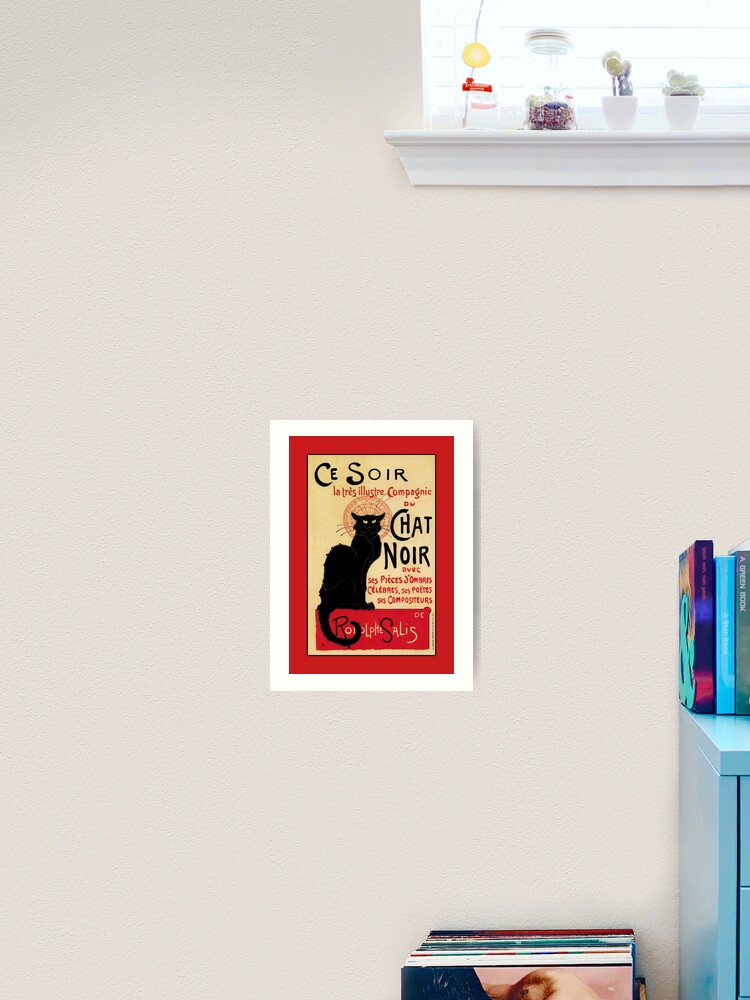 Impression Artistique Le Chat Noir Le Chat Noir Celebre Art Nouveau Ad Par pshop Redbubble