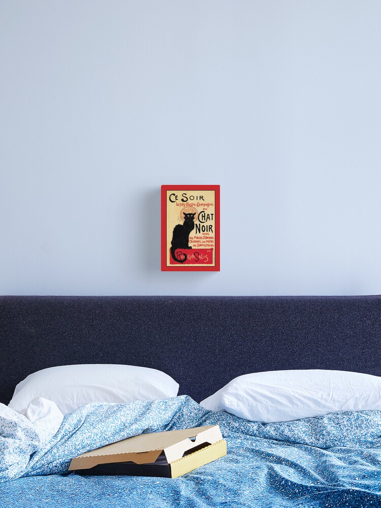 Impression Sur Toile Le Chat Noir Le Chat Noir Celebre Art Nouveau Ad Par pshop Redbubble